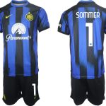 Billiga Fotbollströjor Herr Inter Milan Hemmatröja 2023-24 tröja set med tryck Yann Sommer 1