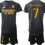 Billiga matchtröja Real Madrid Tredje Tröja Kortärmad shorts 2023-2024 Cristiano Ronaldo 7