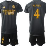 Billiga matchtröja Real Madrid Tredje Tröja Kortärmad shorts 2023-2024 David Alaba 4