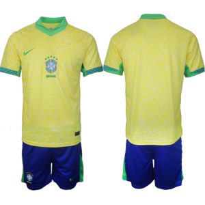 Köp Landslagströja Brasilien Herr Hemmaställ Copa América 2024 tröja set