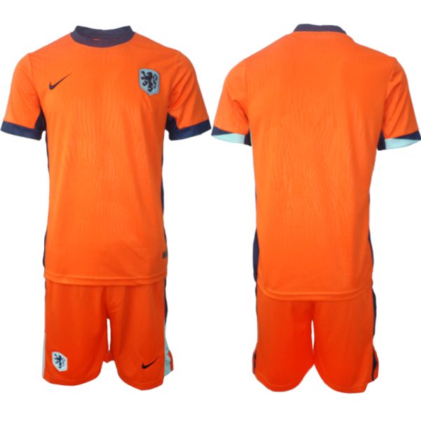 Nederländerna Fotbollströja Hemmatröja Orange för Euro 2024